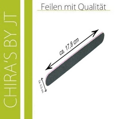 CHIRA´S BY JT Feile Nagelfeile Profistudiofeile Extremo schwarz Körnung 60/60 sehr grob
