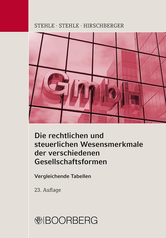 Thumbnail - Die Rechtlichen Und Steuerlichen Wesensmerkmale Der Verschiedenen...