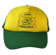 Camp  85 Know Where Stranger Things Snapback Hat Cap Funko Trucker Yellow Green