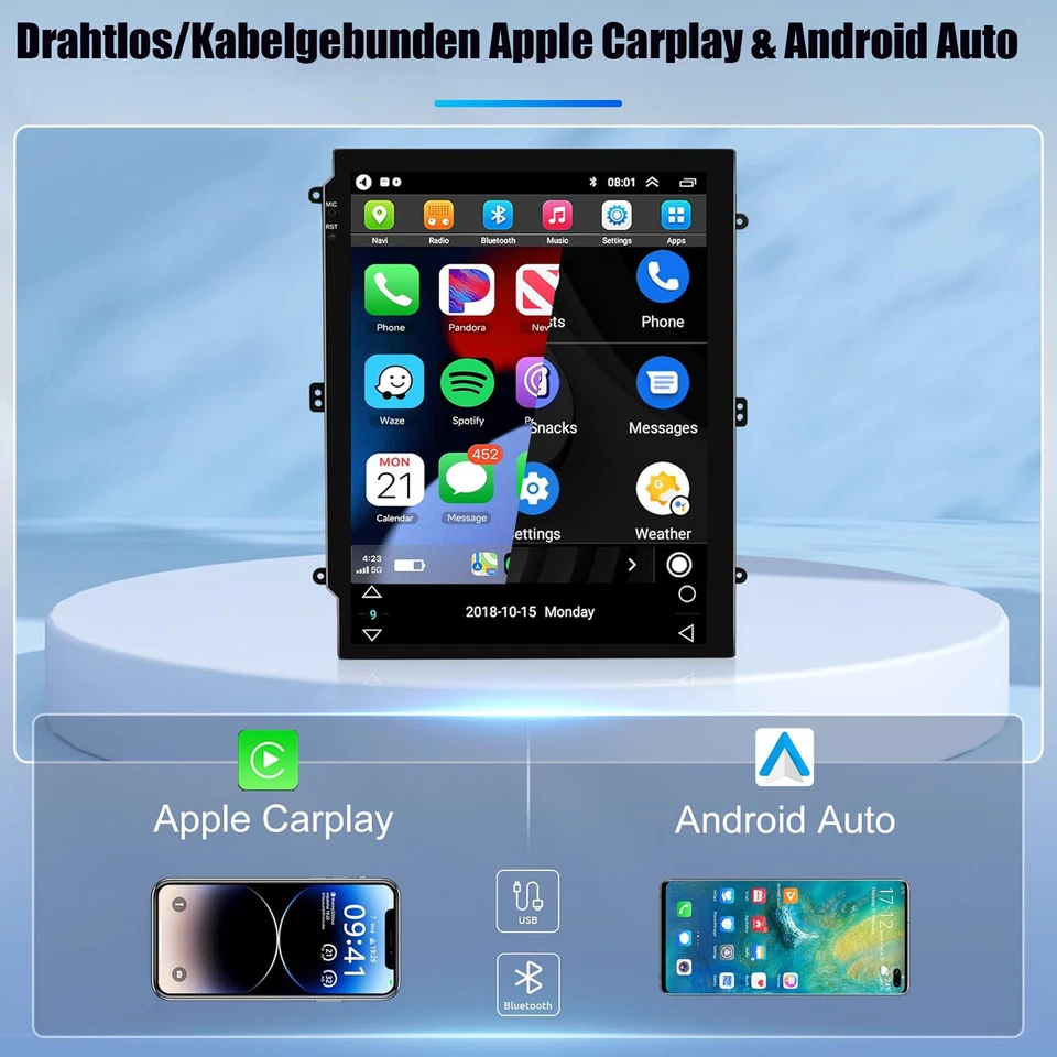 Für Opel Astra J 2010-2014 Android 14 Carplay Autoradio GPS NAVI WiFi FM BT 9.7" - Bild 4 von 4