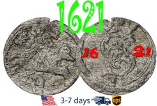 Lithuania Dwudenar 2 Denar 1621 - Sigismund III Silver Coin #19310