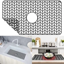 Sink Protectors for Kitchen Sink Non-slip Silicone Sink Mat for Bottom of Kit...