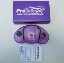Vintage ProColor 200+ Games Purple Handheld Electronic Game & Manual Tested