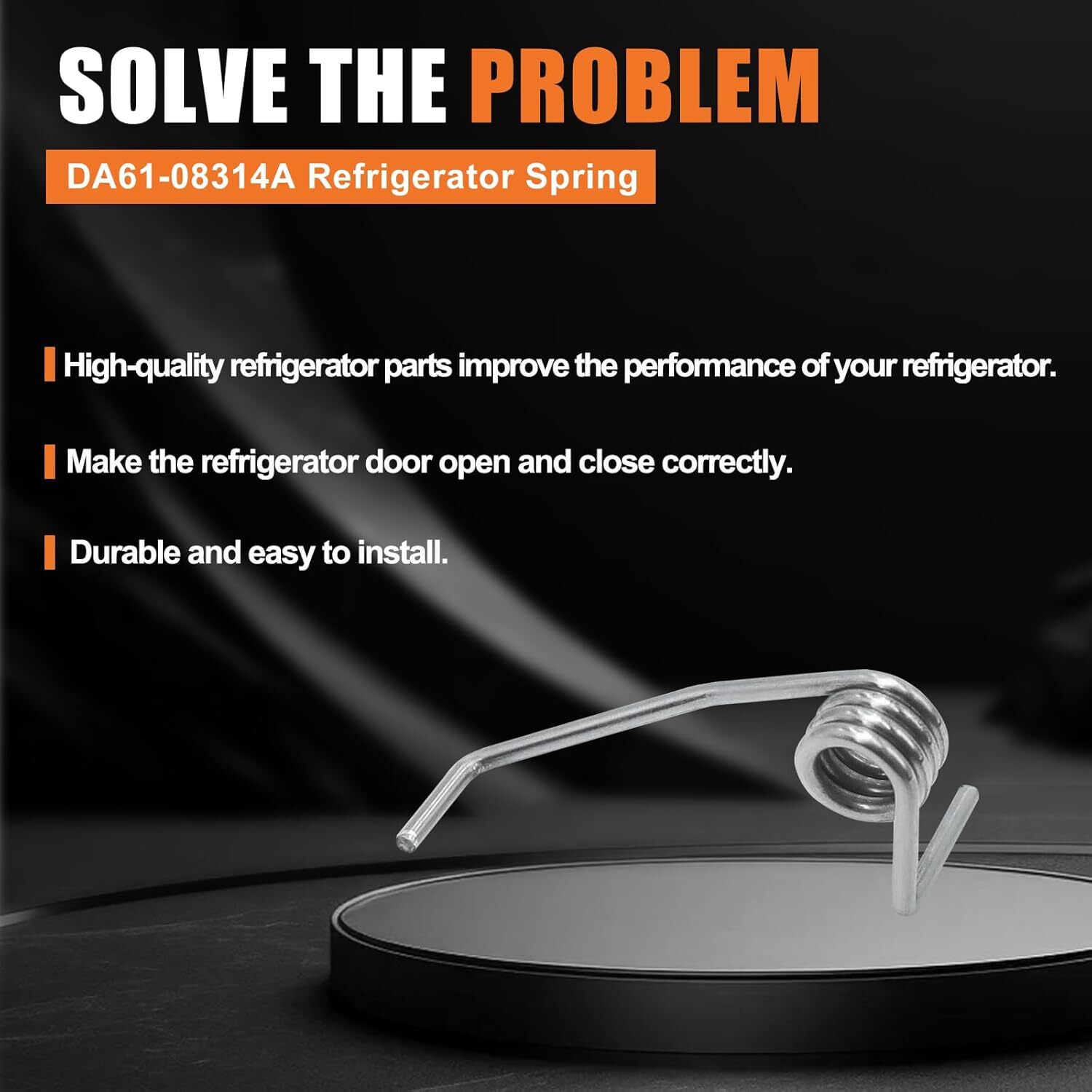 DA61-08314A Refrigerator Divider Door Spring - 2 Pcs Refrigerator Replacement Pa