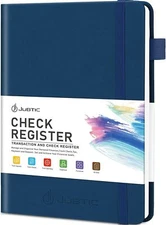 A5 Check Registers for Personal Checkbook, Ledger Transaction Registers Log Book