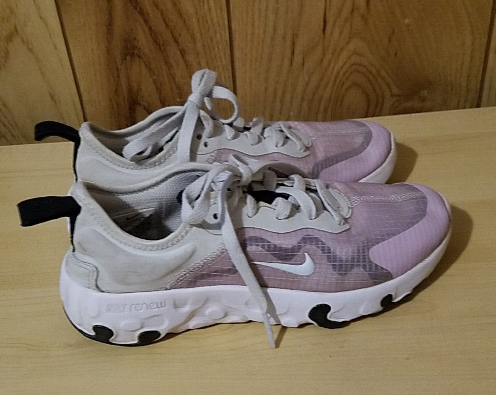 NIKE RENEW LUCENT GIRL'S SIZE RUNNING SHOE PINK BLACK GRAY PRE