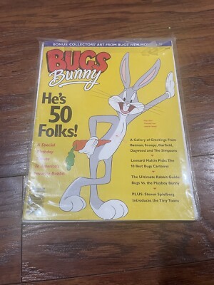 Bugs Bunny He's 50 Folks! Commemorative 50th Birthday Magazine