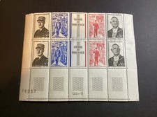 ICOLLECTZONE France 1325a plate number block of ten  XF NH (A300)