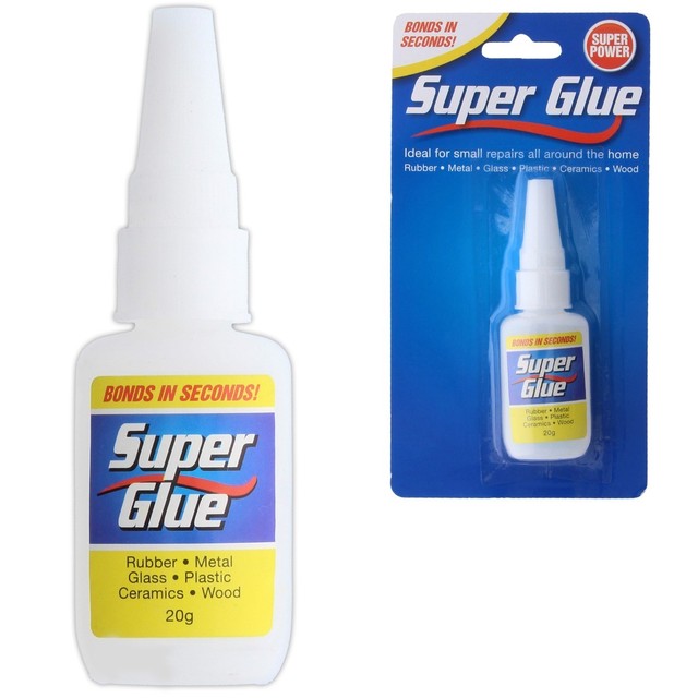 3x Instant Bond Super Glue Glass Wood Plastic Metal Rubber Ceramic