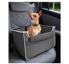 Collapsible Pet Booster Car Seat for Small Dogs under 20 lbs - Grey NEW Co-Pilot