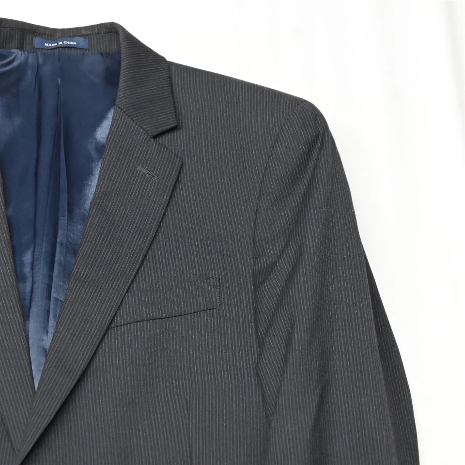 Ralph Lauren 38R Azul Marino Rayas 100% Lana Hombres Blazer Traje Chaqueta Abrigo Deportivo Foto 2 de 4