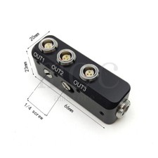 RS 3pin female Three way splitter venice Camera power distributor,with 1/4 screw
