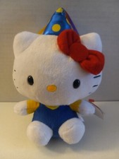 Hello Kitty Ty Beanie Babies Happy Birthday HELLO KITTY Plush W/Tag