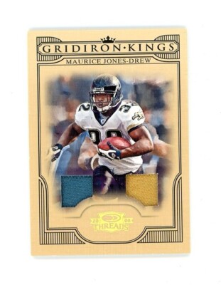 2008 Threads SP GRIDIRON KINGS MJD MAURICE JONES DREW 2 CLR JERSEY PATCH /50 JAX