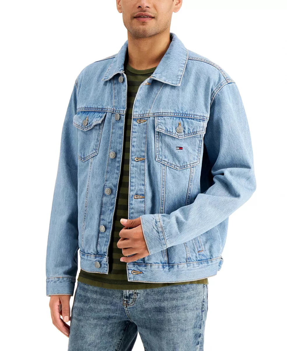 Tommy Hilfiger Jeans Denim Men\'s Flag Trucker Jacket [ S/P] | eBay