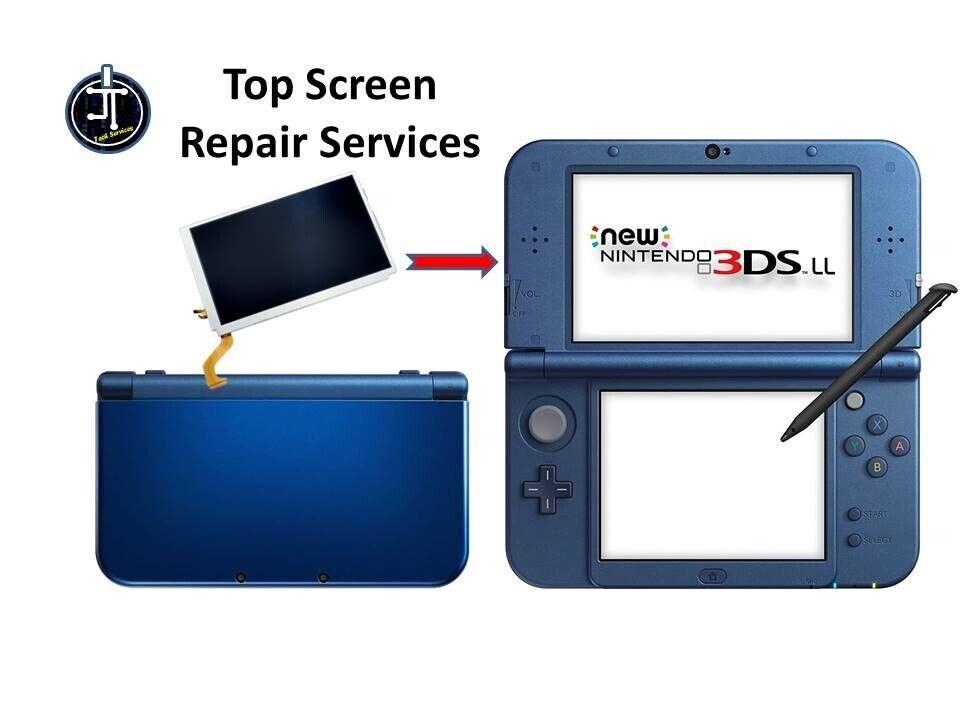 rotation eksplodere umoral New Nintendo 3Ds xl TOP CRACKED LCD Repair replacement service | eBay