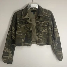forever 21 crop top small Jean Jacket