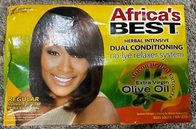 No-Lye Relaxer System Africa's Best Olive Oil Dual Conditioning
