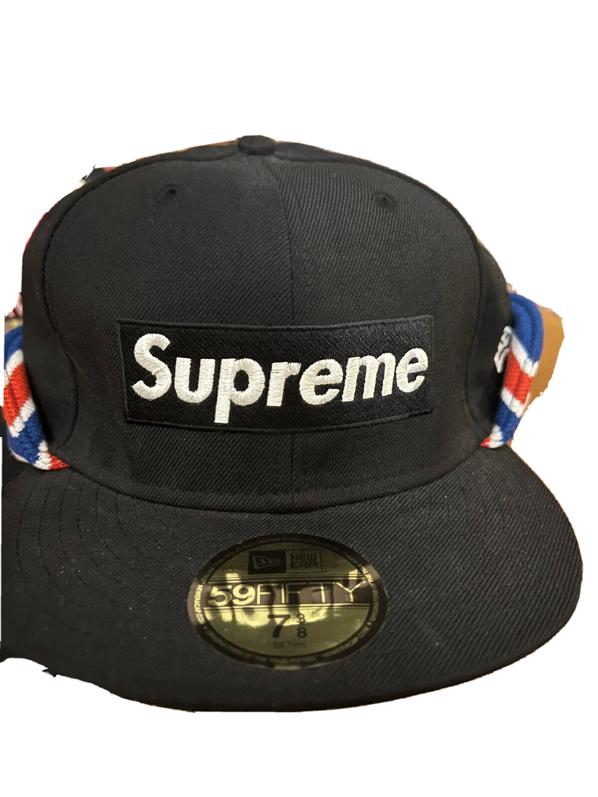 Supreme Earflap New Era Black 7 3/8 - キャップ