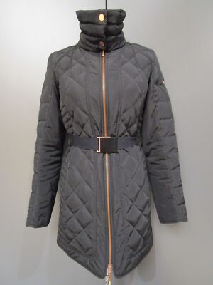Escada Sport Daunenjacke Schwarz Stehkragen Reißverschluß Gr 36 (S14-18)