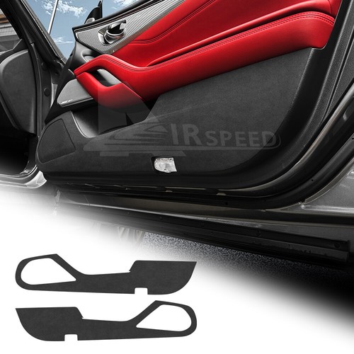 For Infiniti Q60 Q60S 20132022 Car Door AntiKick Pad Trim Black Suede