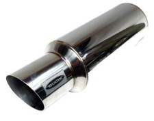 Blox Racing Bxex-00101 Stainless Steel Universal Street Muffler Wsilencer