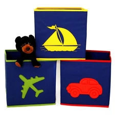 Kids Storage Bins Cubes Set of 3