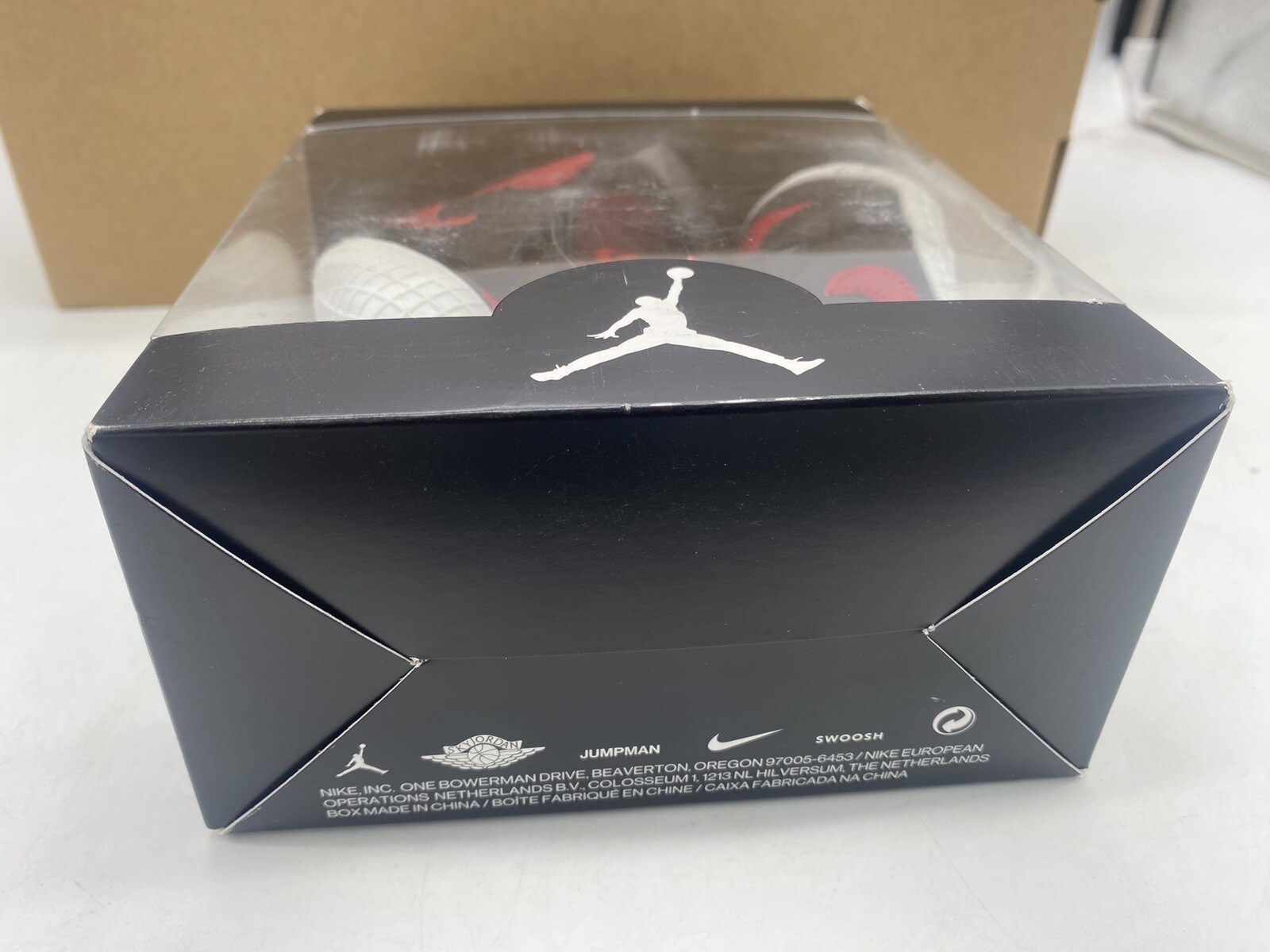 Nike Air Jordan 1 Crib Bootie BANNED Size 4C Black Varsity Red NIB 