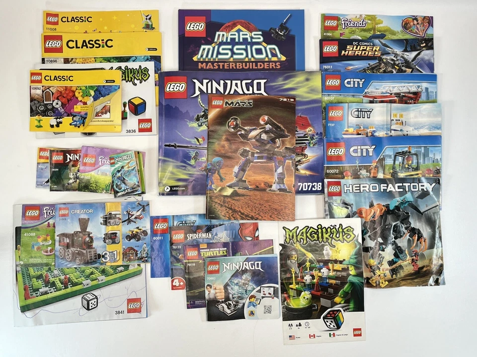 Lego Instruction Manual Lot Of 37, Superheroes, Ninjago, Creator, City, Friends - Image 2 of 2