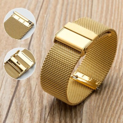 Edelstahl Uhren Armband Loop Metall Milanese Ersatzarmband Watch Strap 8-24mm