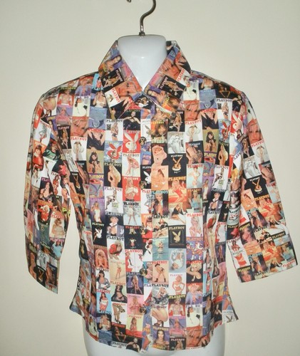 playboy by pacsun cover collage camp shirt