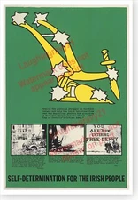 Irish Republican Self Determination Starry Plough Joe McCann 13 x 19 Poster