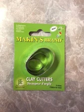 MAKIN'S CLAY CUTTER SET, THREE OVALS, DIFFERENT SIZES, ITEM #18-1042 Dc2/S5