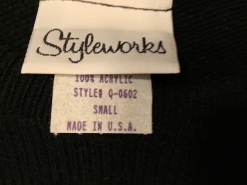 Sweater Dress Long Sleeved Black 42”Cx43”L 38” H(Fits Large) Sz Small incl Cowl - Picture 5 of 7