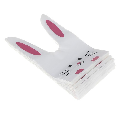 Cute Rabbit Ear Cookie Bag Gift Bag For Candy Biscuits Snack Baking Wedding G^PN - Picture 4 of 23