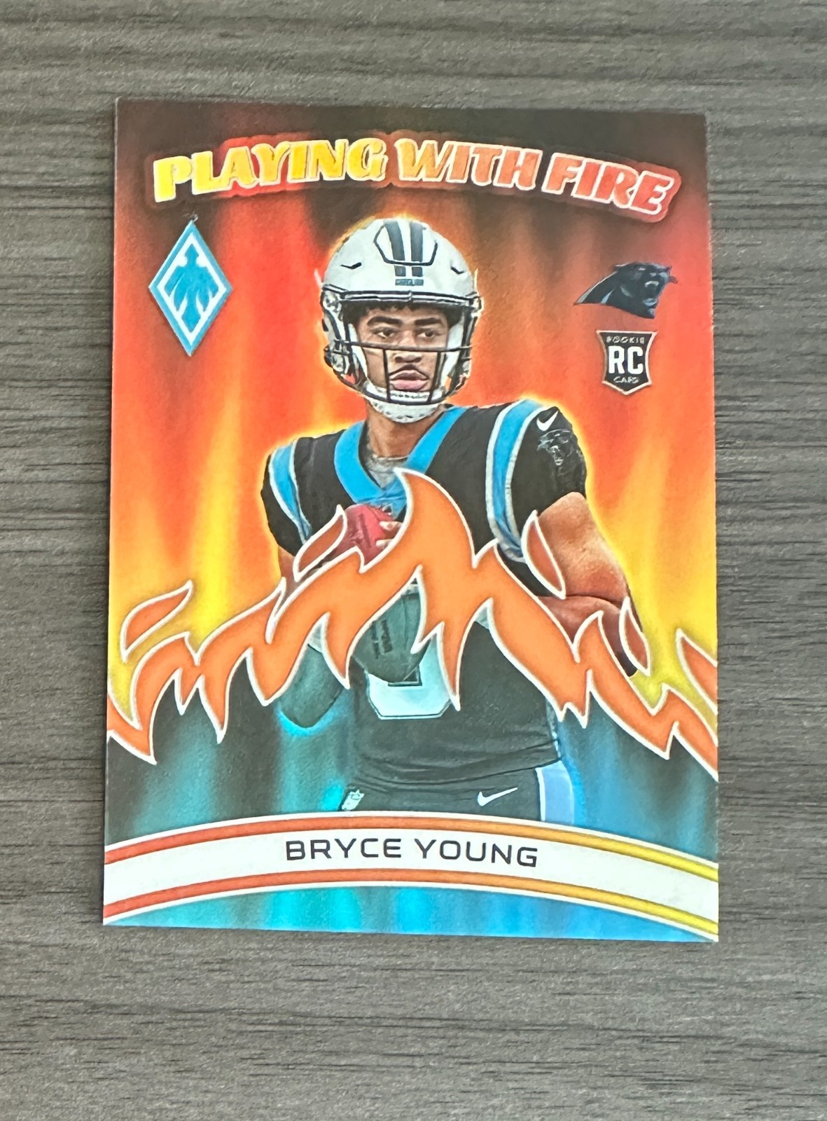 2023 Panini Phoenix Playing with Fire Orange #1 Bryce Young /75 RC #X16320