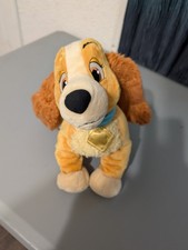 Disney Store Lady  the Tramp Dog 14" Plush Soft Toy Stuffed Animal