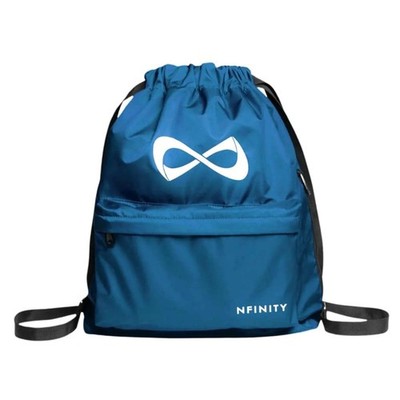 Nfinity Drawstring Backpack Durable Gym Backpack   Large Capacity, Waterpr