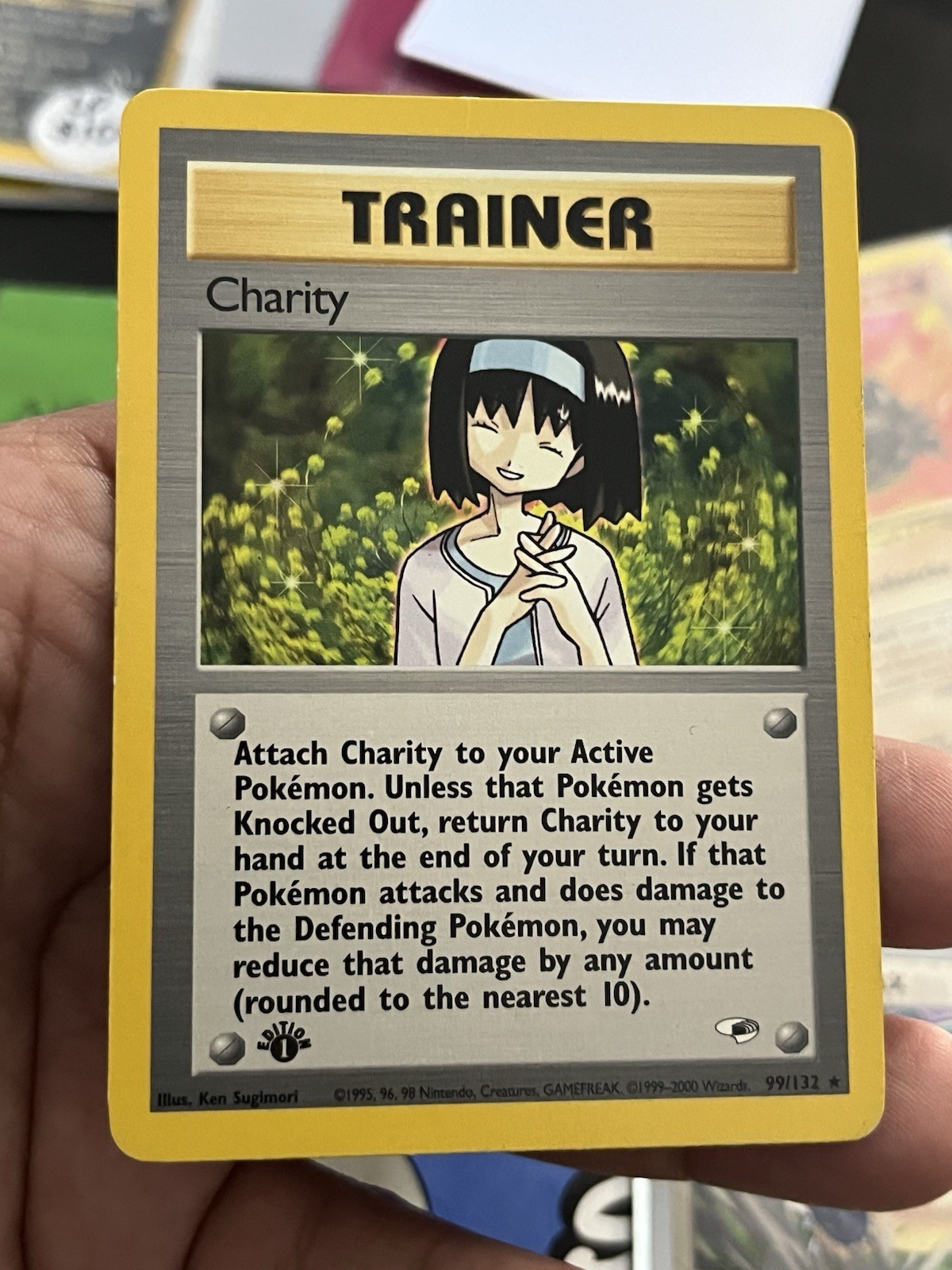 Pokemon TCG Card Charity Gym Heroes 1st Edition Trainer 99/132 Rare MP Vintage