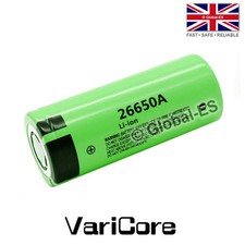 VariCore 26650 Li-Ion Flat Top 5A Rechargeable Battery - 3.7V