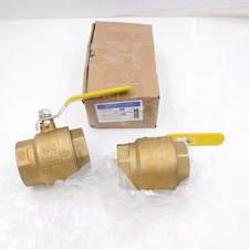 2 Pack Smith-Cooper 2"FNPT Brass Full Port Ball Valves 01728155N 4347001400