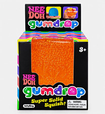 Schylling NeeDoh Gumdrop Super Solid Squish Squeeze Squishy Sensory Toy Orange