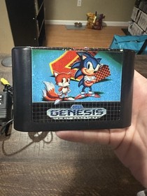 Sega Genesis Model 2 System W/ Sonic The Hedgehog 2 Game Hookups & 1 Controller