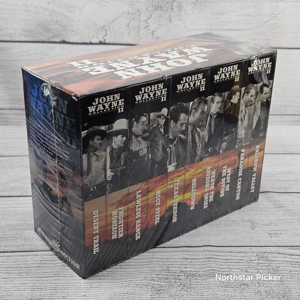 VTG John Wayne Collection II Boxed Set "Collector's Edition" (10 VHS) MMG NEW - Image 3 of 4