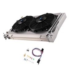 3 Row Aluminum Radiator Fan Shroud Relay Kit for Chevrolet Corvette 84-90 DPI829