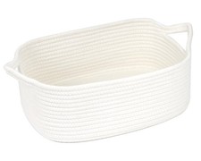 Small Baskets for Gifts Empty, Woven Cotton Rope Storage Baskets for Organizi...