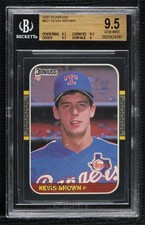 1987 Donruss Kevin Brown #627 BGS 9.5 GEM MINT 3c6