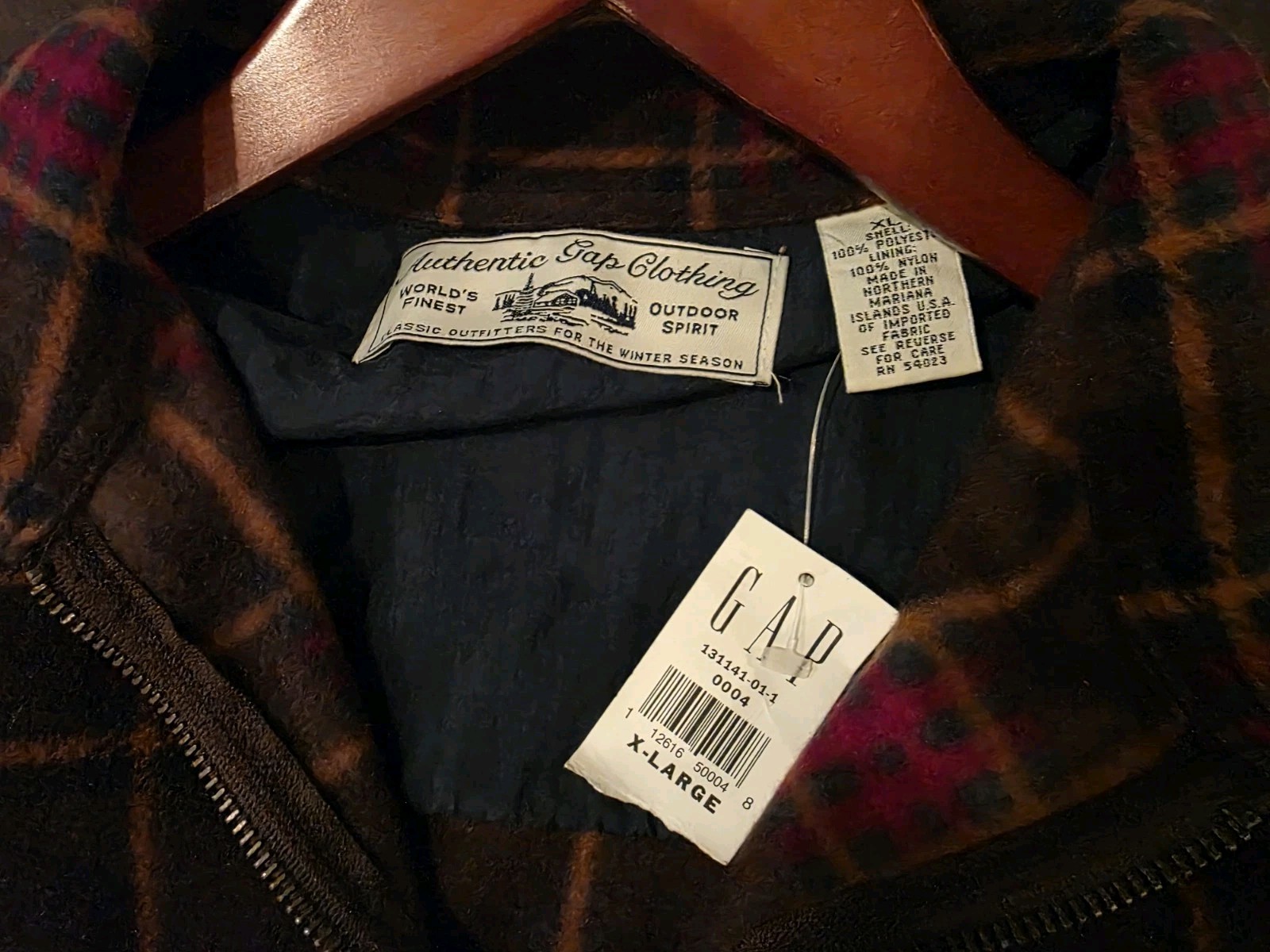 Flannel Winter Jacket Authentic Gap Clothing Vint… - image 4