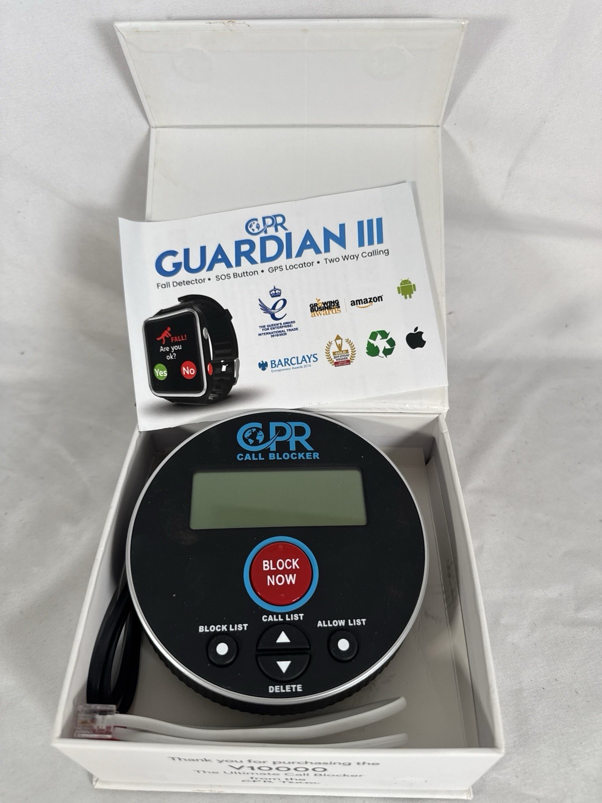 CPR V10000 Telephone Landline Call Blocker Stop Nuisance Calls (AP)