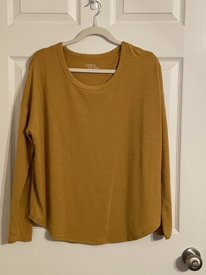 3/4 Sleeve Scoop Neck Top From Time Tru Size L 12/14 Box A23